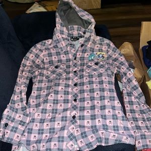 Tokidoki rare vintage flannel hoodie